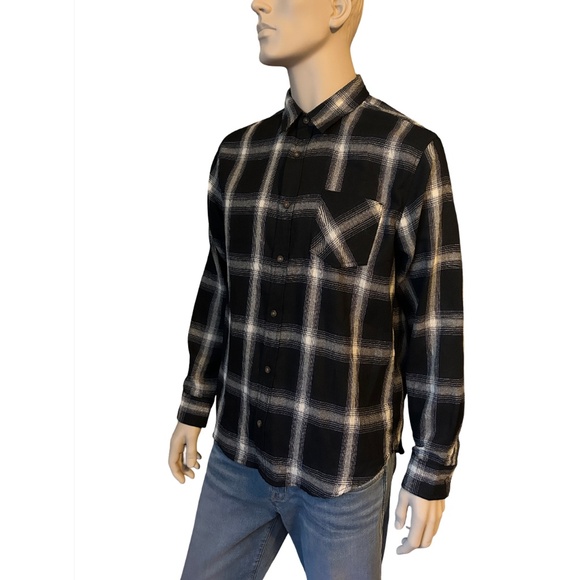 Jachs New York Shirt Recycled Flannel Plaid Tartan Cotton Blend Save the World - Picture 3 of 13